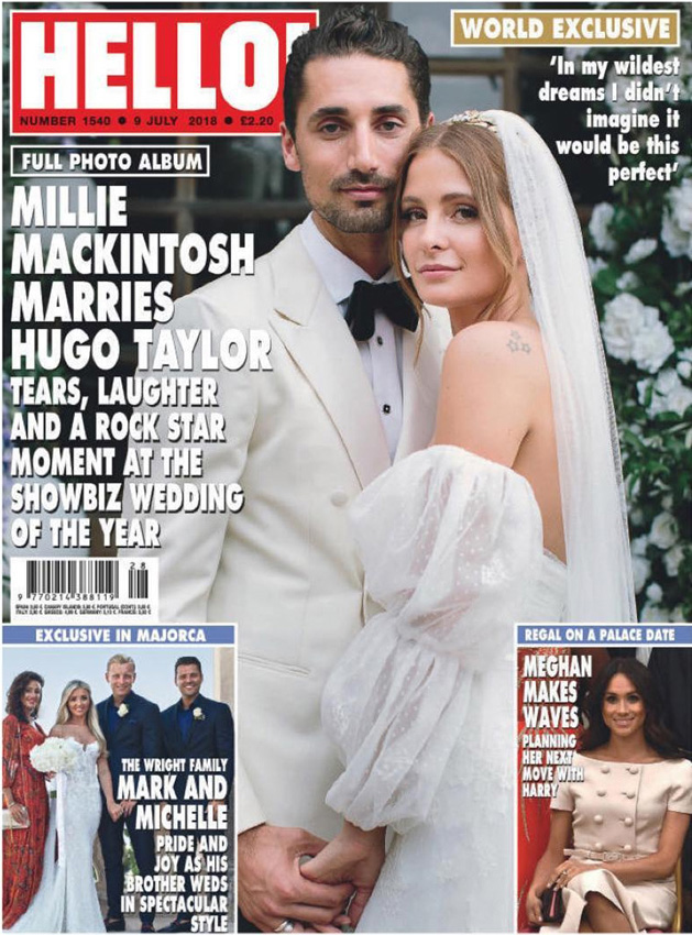 Millie Mackintosh on cover of Hello magazine july 2018
